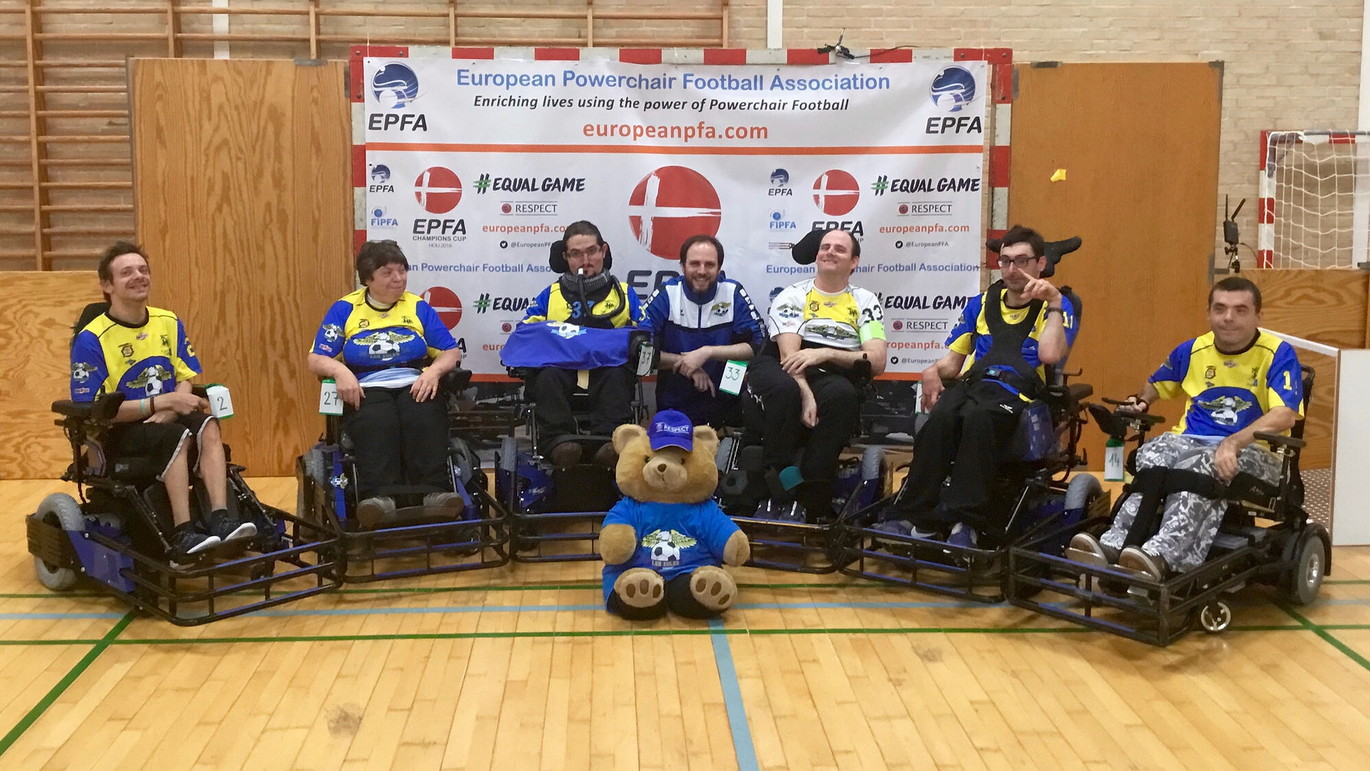 schweizer powerchair fussball team les egles aus vevey 2018