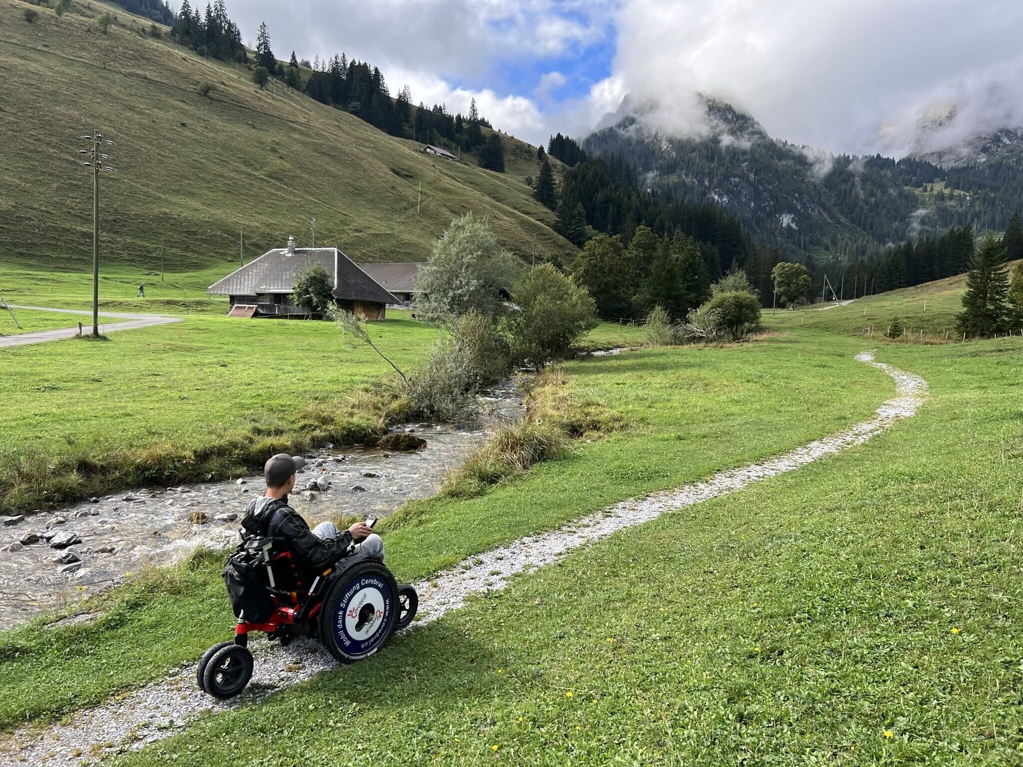 rollstuhl tour rund um die grimmialp